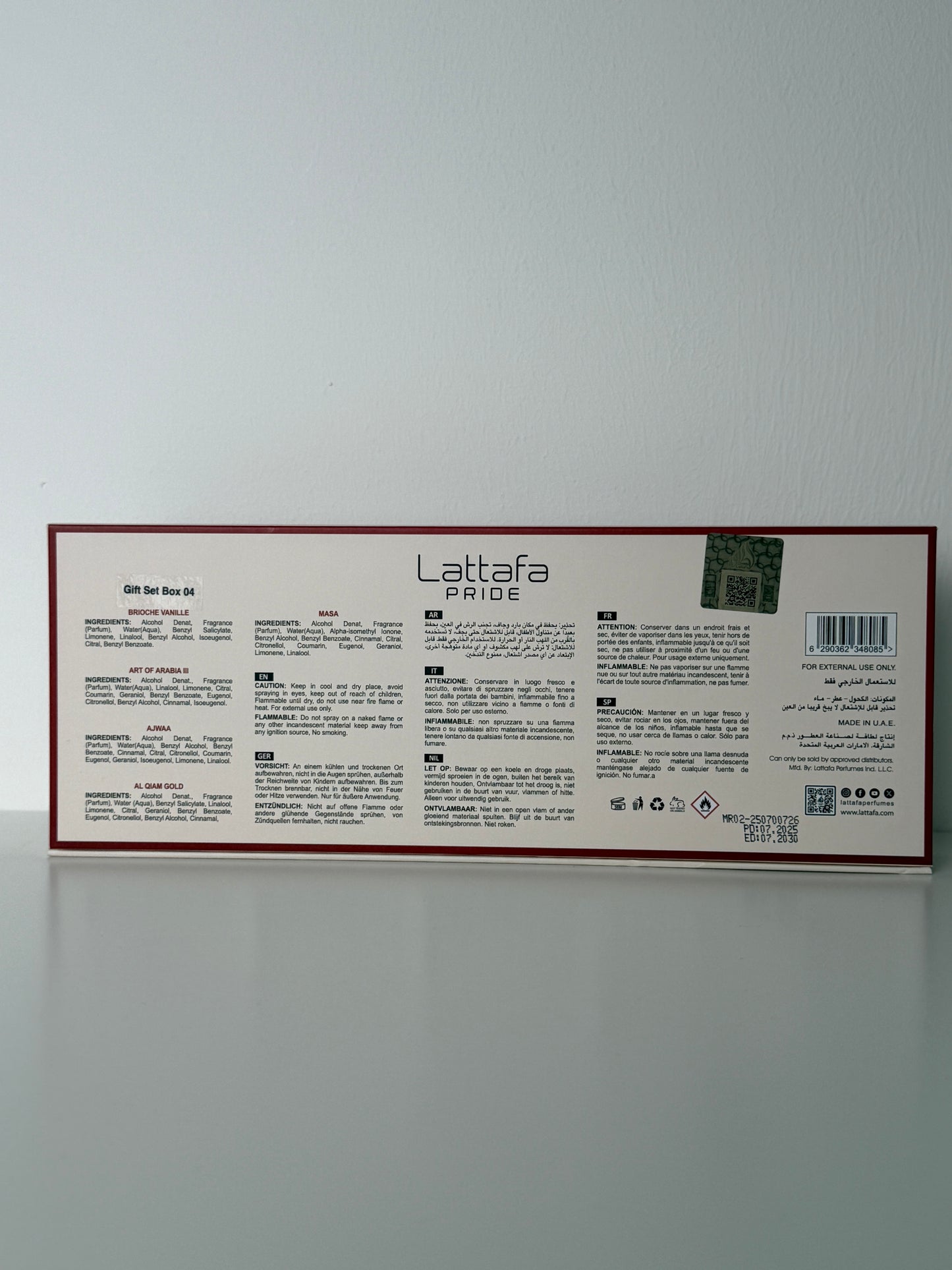 Lattafa Pride Giftset Collection 04, 5 x 20ml (Copy)