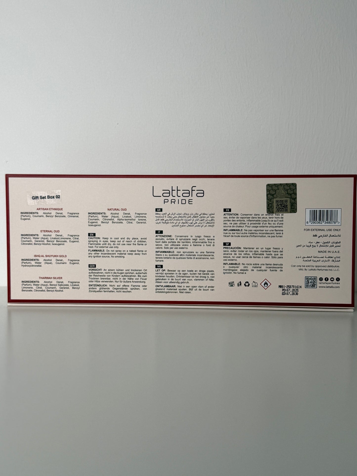 Lattafa Pride Giftset Collection 02, 5 x 20ml