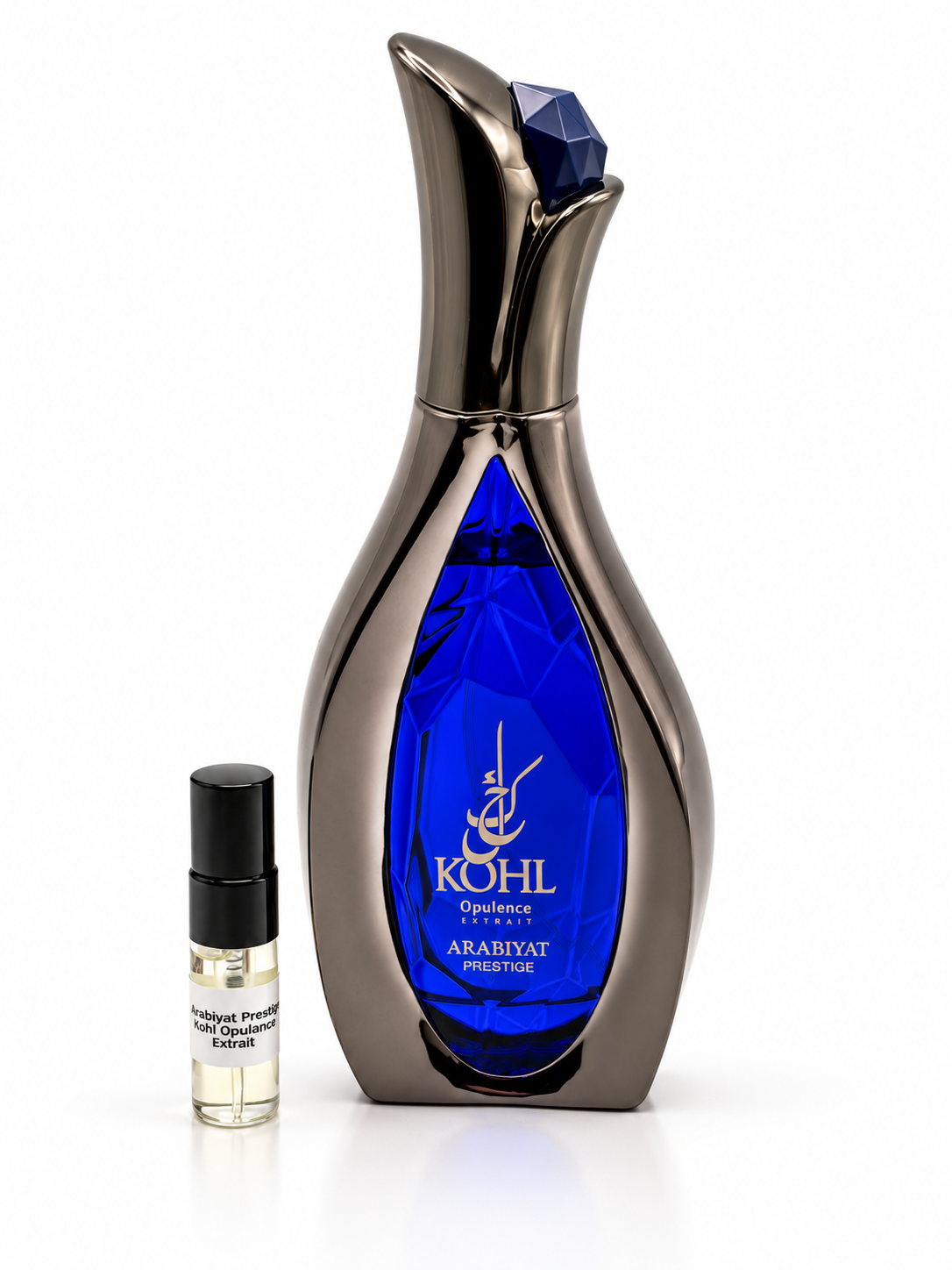 Arabiyat Prestige Kohl Opulance Extrait with black-capped 3ml sample bottle