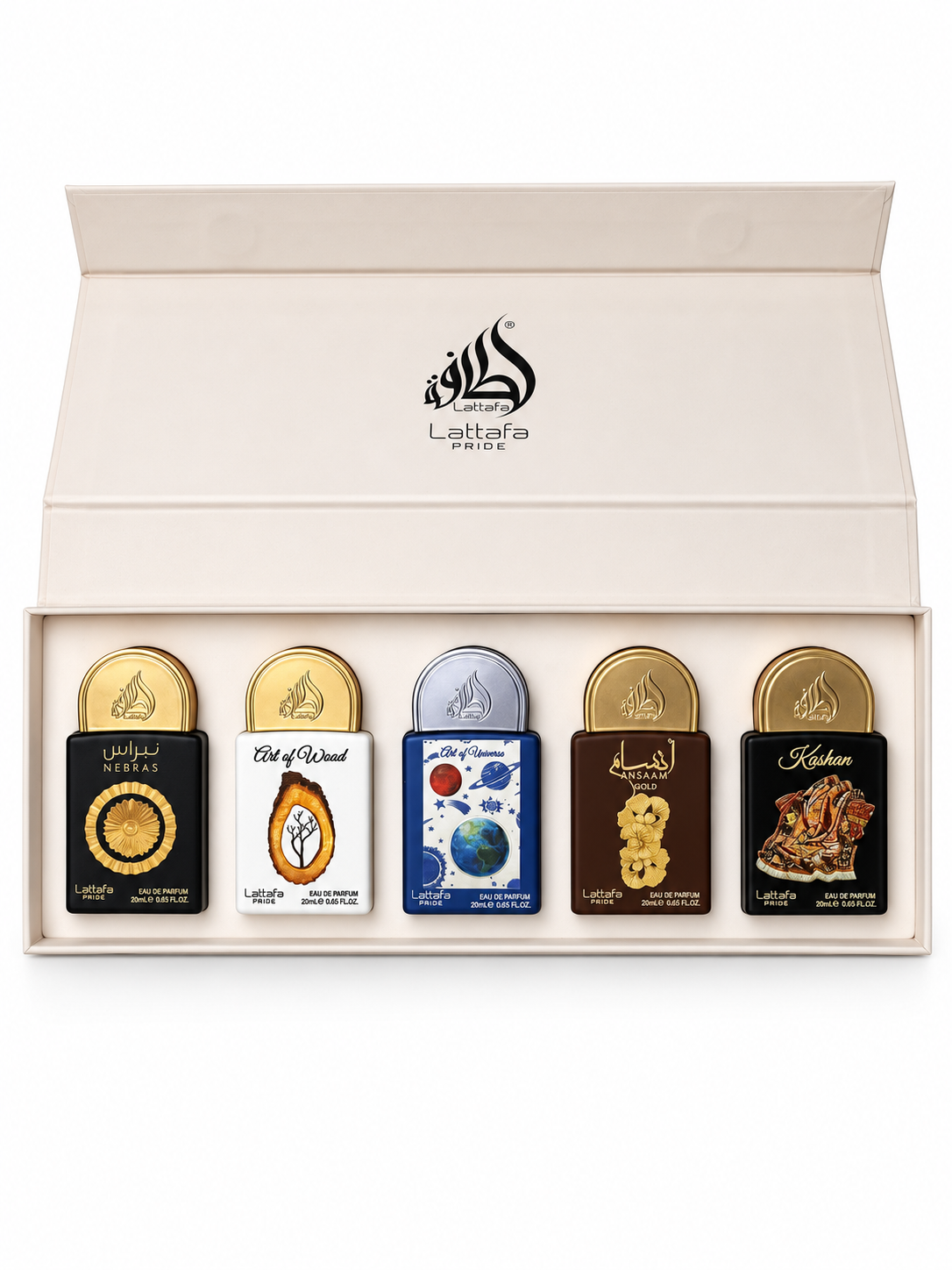 Lattafa Pride Giftset Collection 03,  5 x 20ml — studio product photograph, view 1