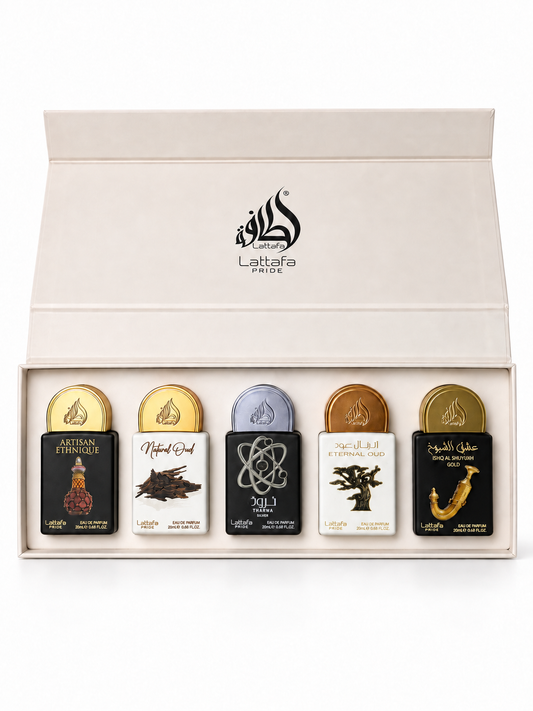 Lattafa Pride Giftset Collection 02,  5 x 20ml — studio product photograph, view 1