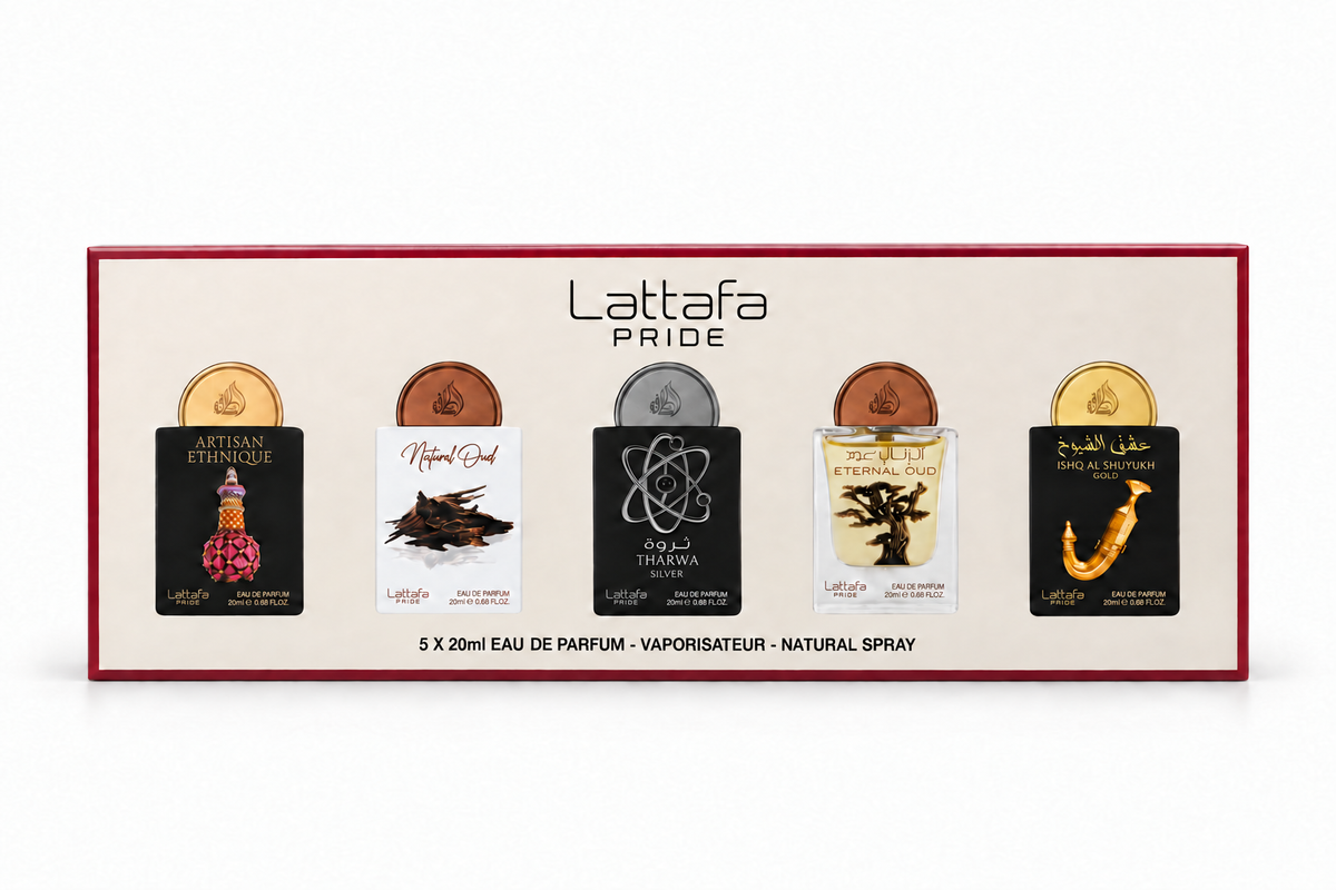 Lattafa Pride Giftset Collection 02,  5 x 20ml — studio product photograph, view 2
