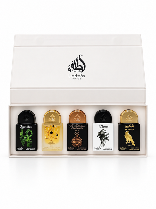 Lattafa Pride Giftset Collection 01,  5 x 20ml — studio product photograph, view 1