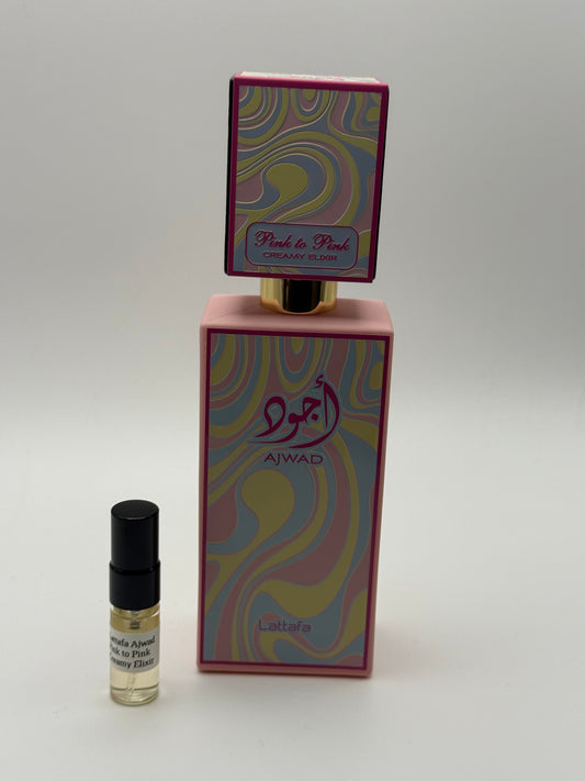 Lattafa Ajwad pink to pink Creamy Elixir