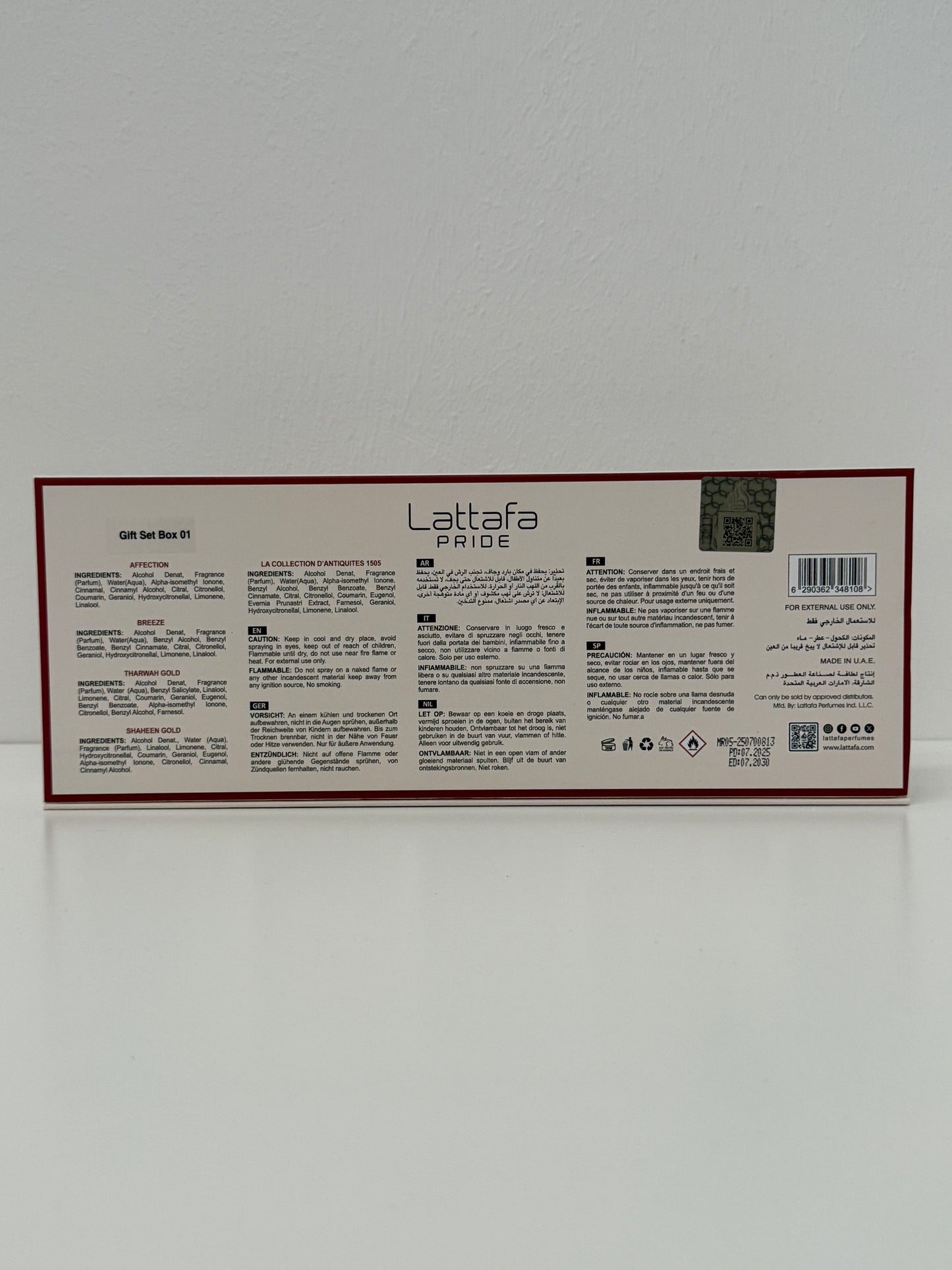 Lattafa Pride Giftset Collection 01,  5 x 20ml